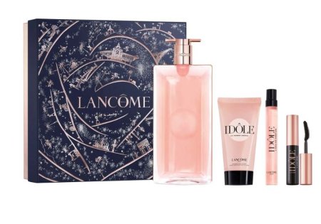 LANCOME - GIFT SET IDOL EDP 100ML + 10ML + BODY CREAM 50ML + MASCARA 2.5ML