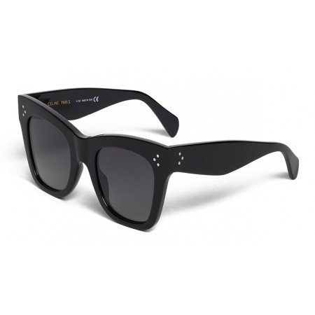 Céline  cl4s004- Cat Eye Sunglasses in Acetate with Polarized Lenses - Black - Sunglasses - Céline Eyewear