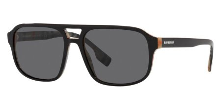 Burberry™ Francis BE4320 383887 58 - Top Black On Vintage Check