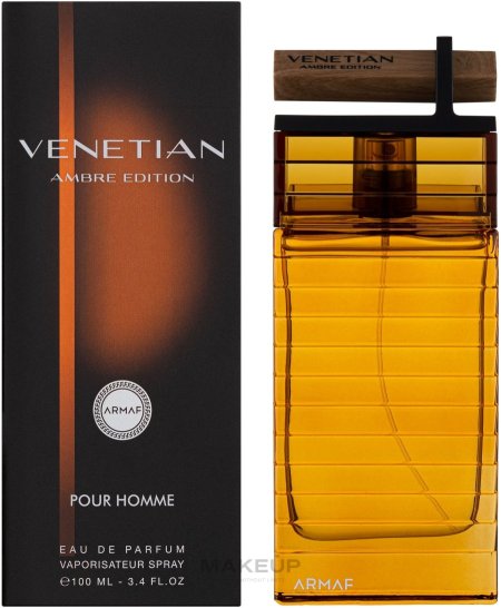Armaf Venetian Ambre Edition para hombre Eau De Parfum Spray, 3.4 onzas