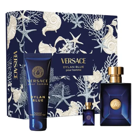 VERSACE - GIFT SET DYLAN BLUE EDT 100ML + 5ML + SHOWER GEL 150ML