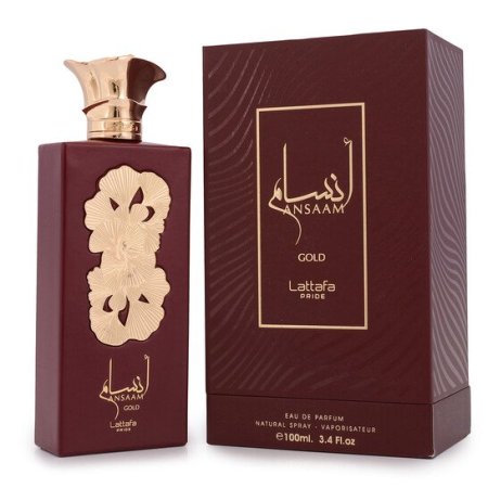 Lattafa Unisex Ansaam Gold EDP (100ml)  لطافة للجنسين أنسام جولد او دي بي (100 مل)